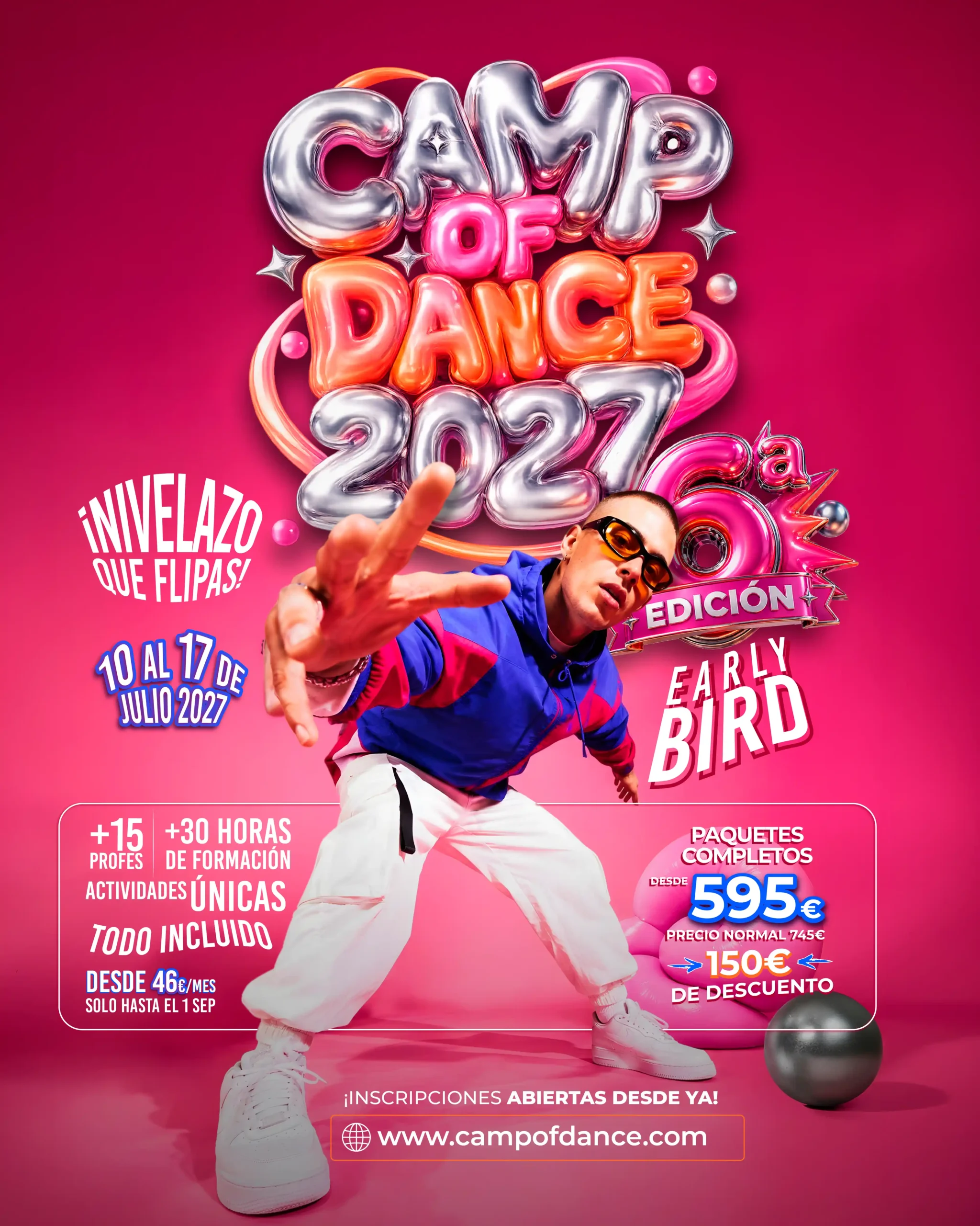 Flyer oficial Camp of Dance 2027